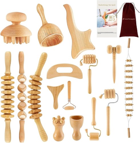 16pcs wood therapy massage - therapy,